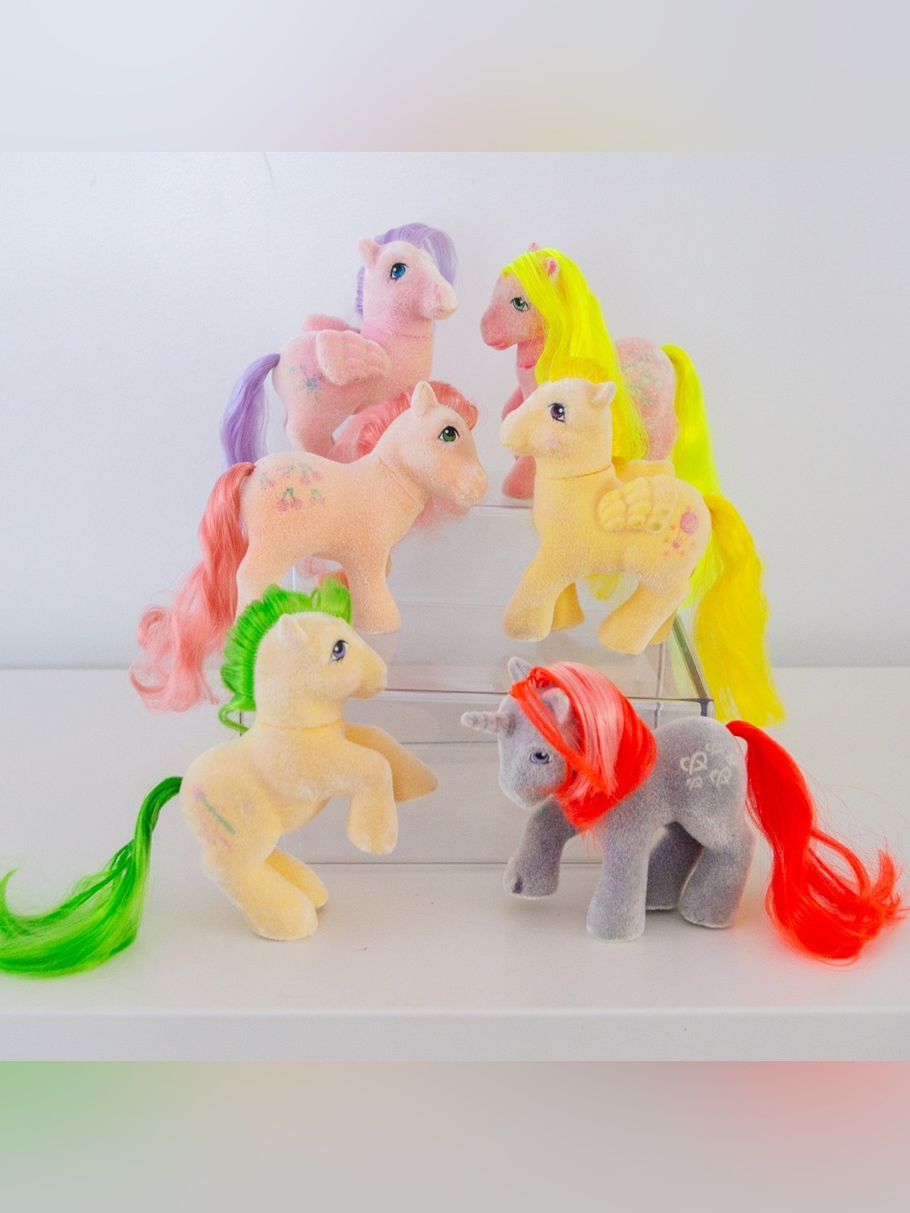 Vintage G1 My Little Pony So Soft Lot of Six MLP